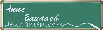 Anne Baudach Visitenkarte